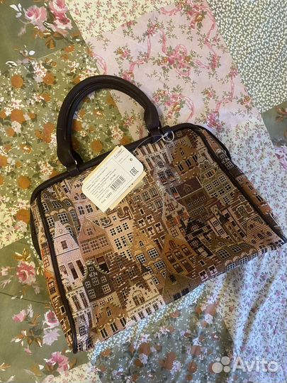 Сумка гобелен Саквояж новая с биркой