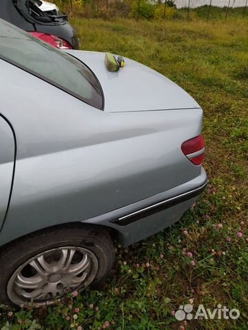 Левое заднее крыло пежо 406 серое