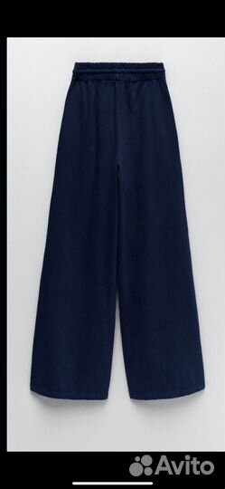 Широкие брюки zara из джинсы