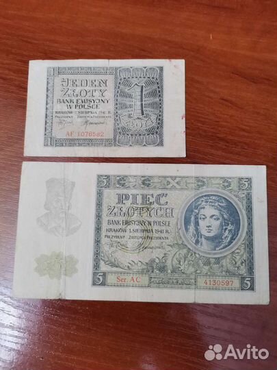 Банкноты Польши