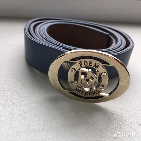 Ремень женский синий