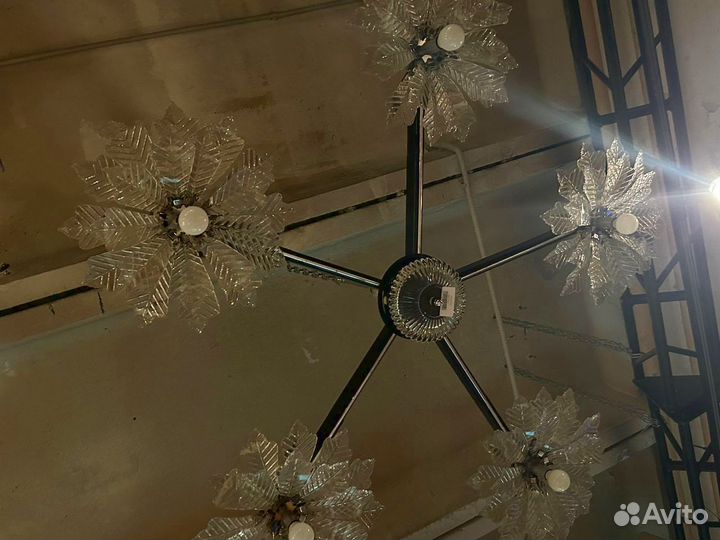 Люстра «цветы» ручная работа