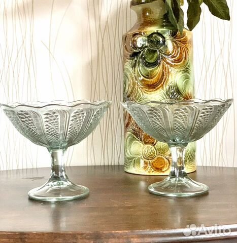 Ваза для фруктов на ножке СССР