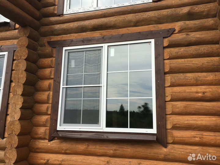 Окно пвх с белой раскладкой