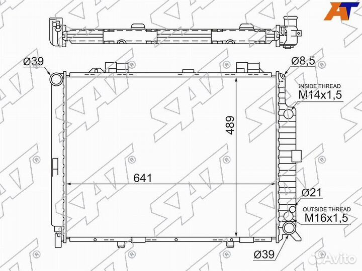 Радиатор Mercedes-Benz E-Class 95-03