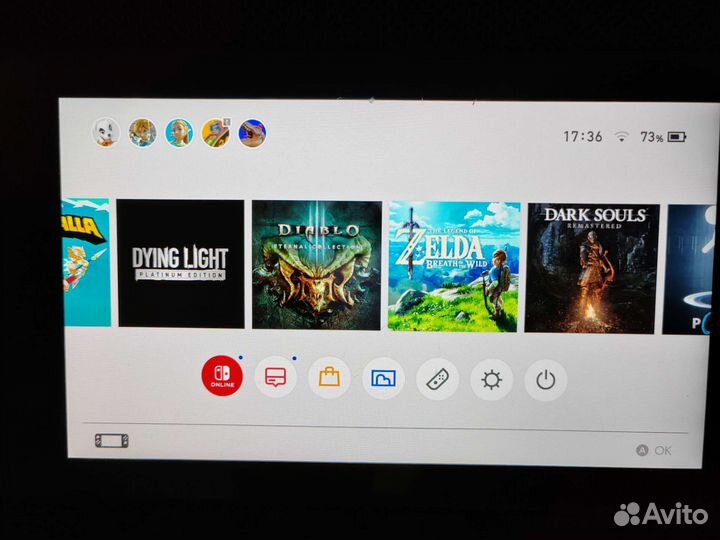 Nintendo switch rev 2 с кучей игр