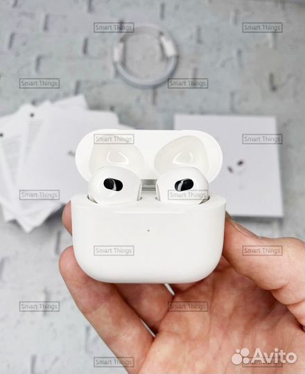 Наушники AirPods 3 Lux новые чехол в подарок