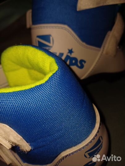 Лыжные ботинки детские на липучках 33 размер