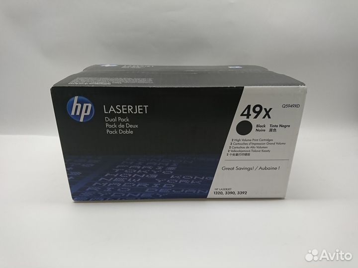 Картридж лазерный HP LaserJet 49X Q5949XD оригинал