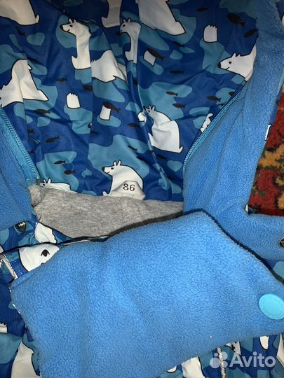 Зимний комбинезон для мальчика 86