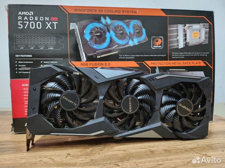 Видеокарта Gigabyte Rx5700Xt 8гб