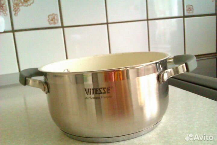 Кастрюля нержавейка, кастрюля кукмара 2 л