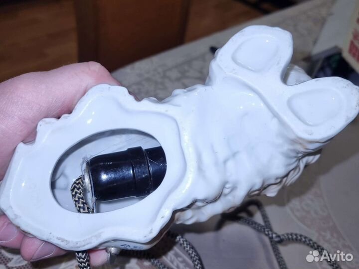 Статуэтка фарфор светильник