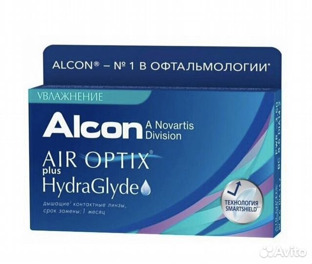 Контактные линзы Air Optix Hydraglyde -3.5 6 шт