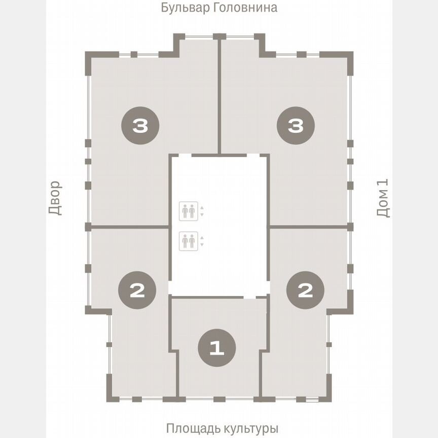 2-к. квартира, 84,2 м², 15/15 эт.