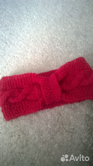 Комплект. Шарф - хомут. Повязка на голову