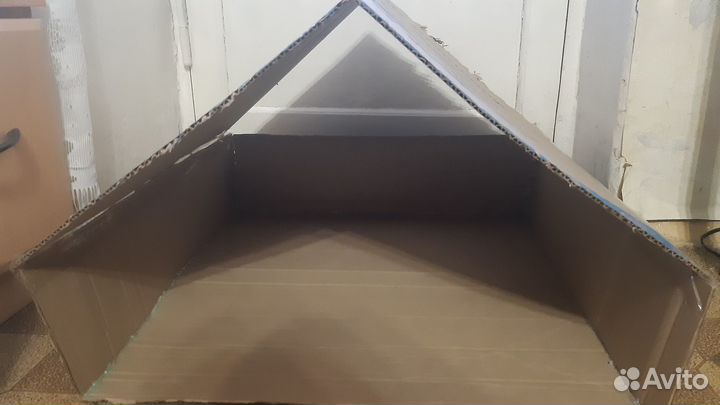 Домик из картона для кошки