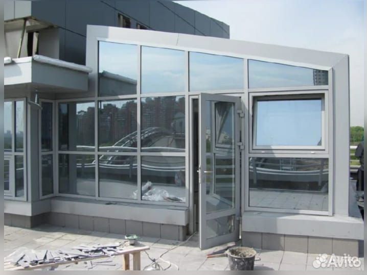 Алюминиевые окна двери витражи на заказ