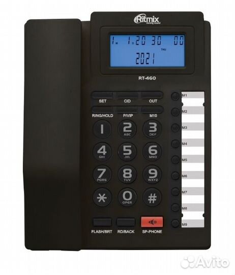 Телефон проводной ritmix RT-460