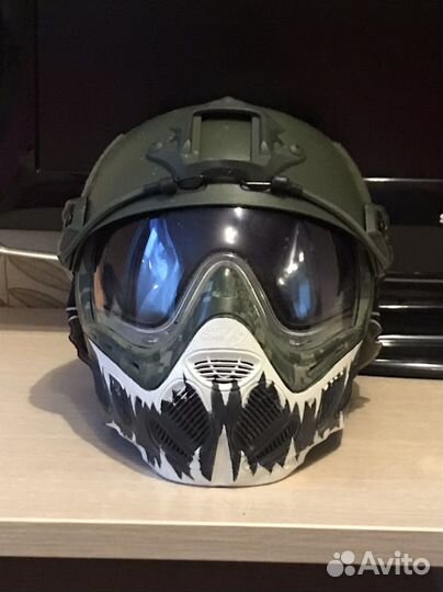 Страйкбольная маска с шлемом