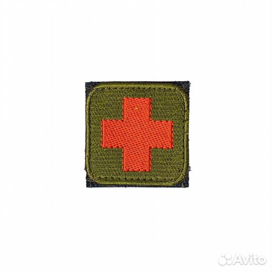 61193 Патч шеврон На липучке. Медицинский крест, о