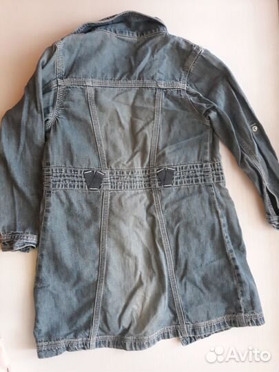 Рубашка джинсовая, для девочки, 116