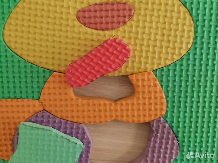 Мягкий коврик пазл детские игрушки