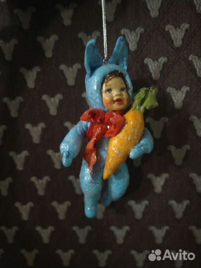 Ватная игрушка зайчик