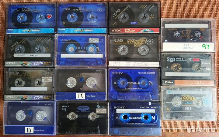 Аудиокассеты (тип 2, TDK, Sony и другие)