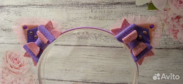 Кошачьи ушки ободок