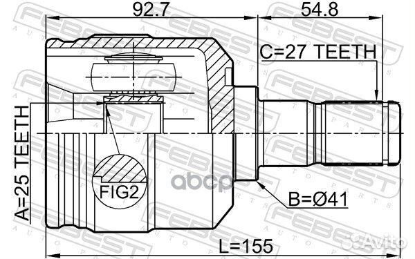 Шрус внутренний задний 1211-sanfer 1211-sanfer