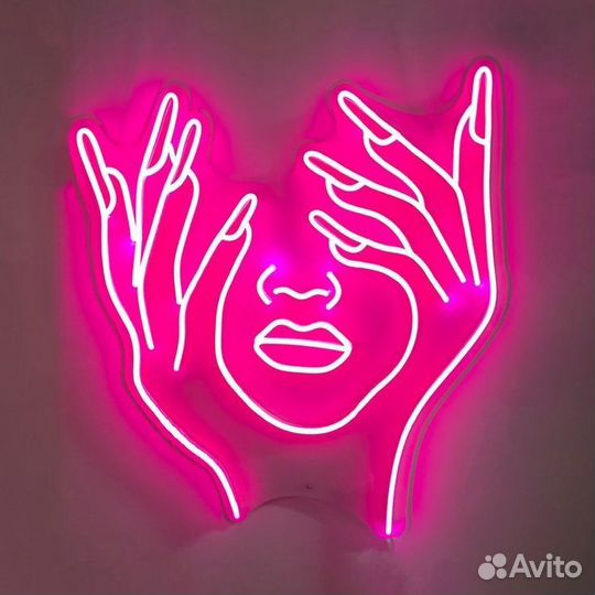 Неоновая вывеска для салона красоты 662