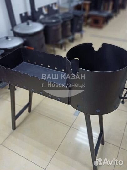 Мангал с печкой под казан узбекский