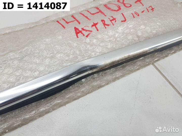 Молдинг стекла передней левой двери хром Opel Astr