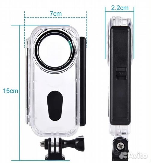 Водонепроницаемый чехол дня insta360 one X