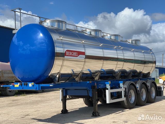 Полуприцеп пищевая цистерна BERGHEL 24500Л 3-осная, 2023
