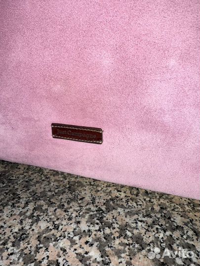 Just Campagne сумка натуральная замша розовая