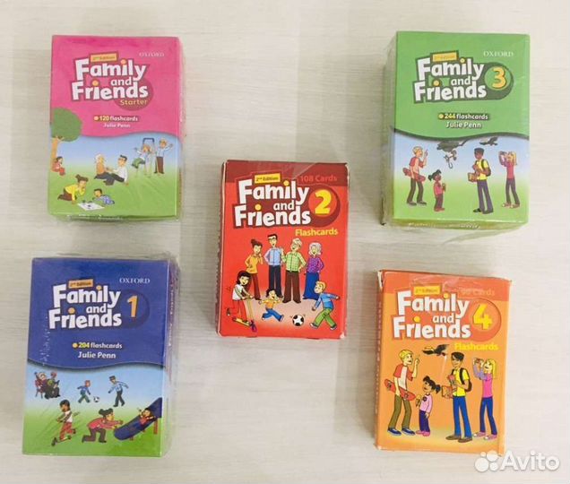 Family Friends Flash Cards Starter, 1,2,3,4(новые)
