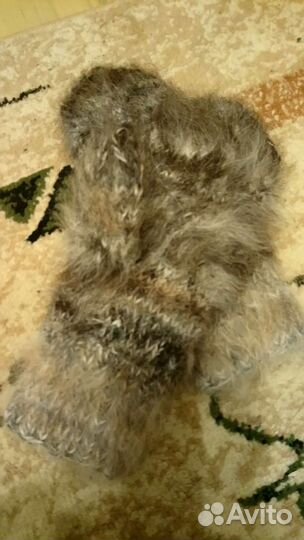 Варежки из собачьей шерсти