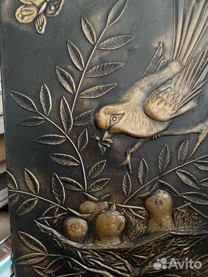 Винтажное панно из металла