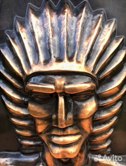 Барельеф панно Великий Вождь Майя Ацтеков