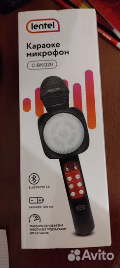 Караоке-микрофон блютуз колонка