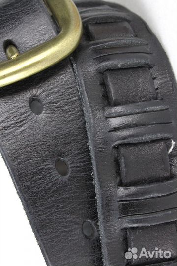 Мужской кожаный ремень, плетенка, 40 мм