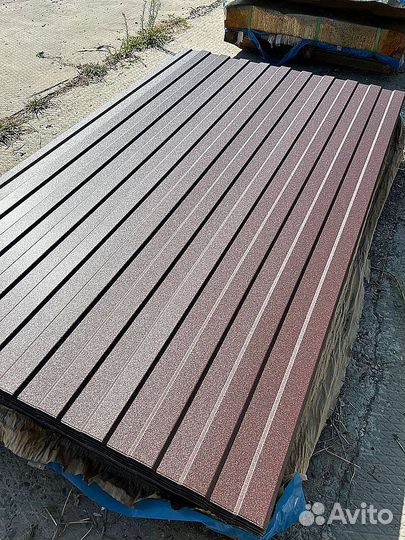 Профнастил С8 для забора RAL 8017 коричневый