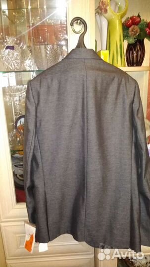 Пиджак новый темно-серый 164-72-66