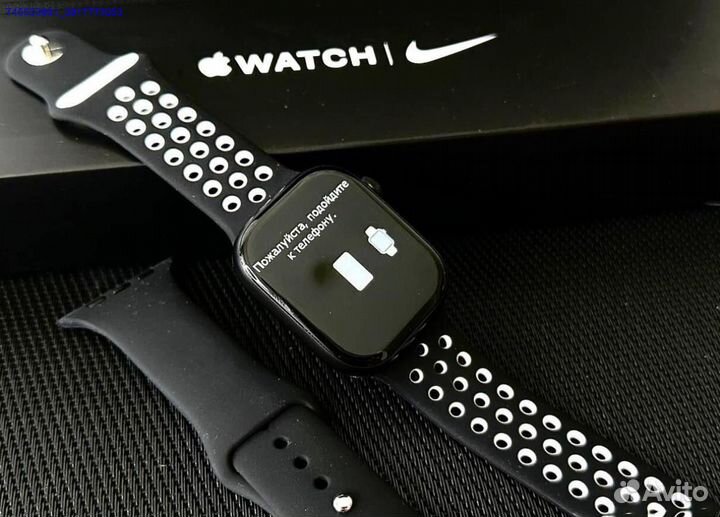 Apple Watch 9 с яблоком. Хит 2024 (Арт.26864)