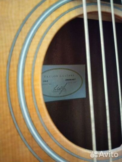 Электроакустическая гитара Taylor 110e США