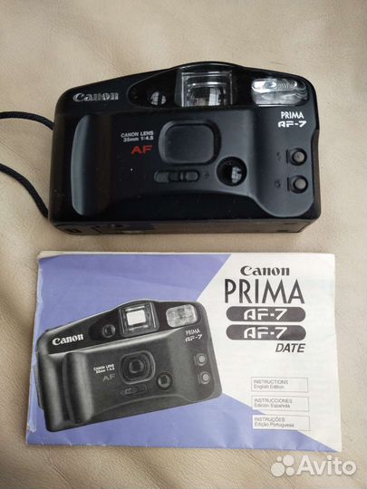 Фотоаппарат Canon Prima AF-7 пленочный