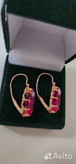 Золотые серьги СССР 585. 6.6гр