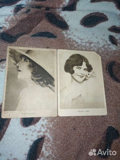 Фотокарточки артистов. 1920-е года